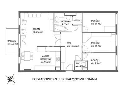 Mieszkanie po remoncie 93m2 | gdańsk myśliwska