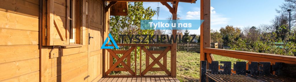 Działka rod z drewnianym domkiem | gdańsk stogi |