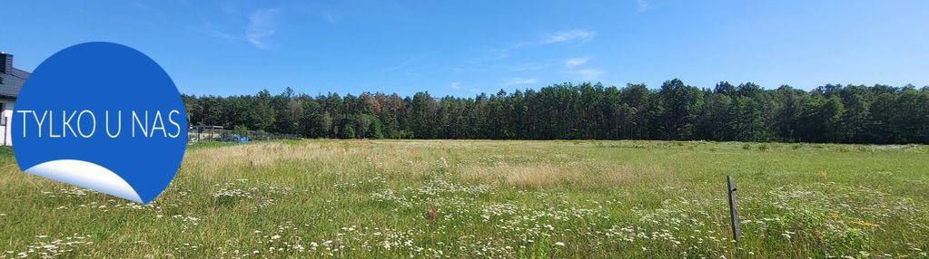 Działka budowlana przy lesie i parku krajobrazowym