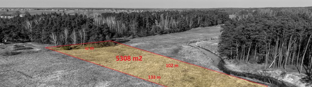 Działka budowlana z bezpośrednim dostępem do rzeki