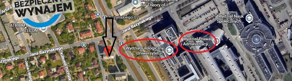 Mieszkanie 2 pokojowe koło uniwersytetu gdańskiego