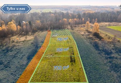 Działki/ 700m2/ koziegłówki gm. koziegłowy