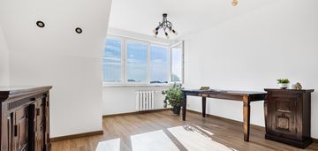 Dwupoziomowy apartament 120m-piękny widok-brak sąsiadów nad głową