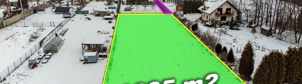 Na sprzedaż duża działka (1635m2) budowlano-rolna