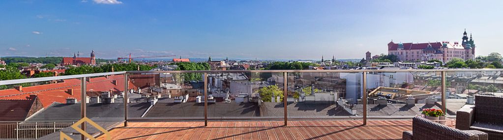 5 pok. penthouse  z tarasem i widokiem na wawel
