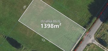 Działka 1398m2 z warunkami zabudowy, gm.włocławek