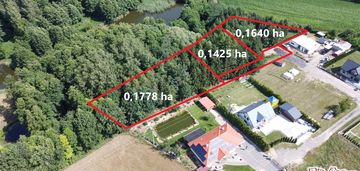 Działka w pobliżu lasu i rzeki zglowiączka