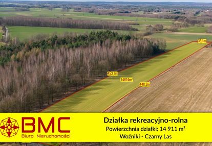 Działka rekreacyjno rolna czarny las 1,49ha