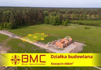 Działka budowlana pod lasem koszęcin 606m2