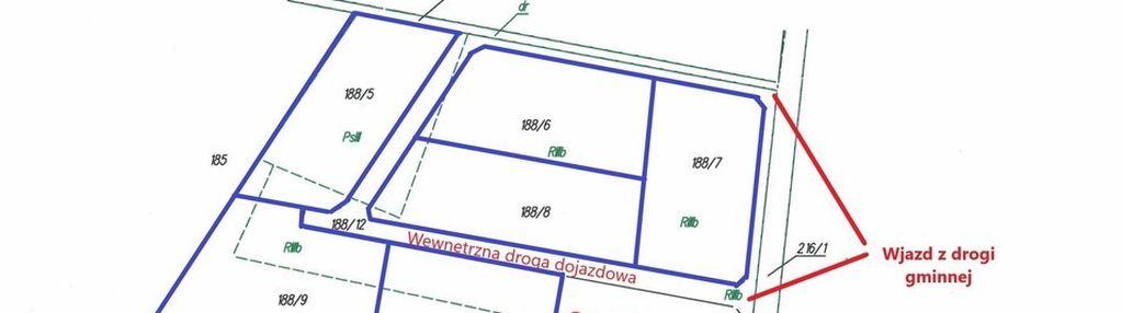 Działki w stróżewie z mediami - prąd/woda/gaz