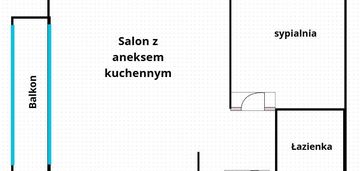 Gotowe do wprowadzenia się 2 pokoje z balkonem