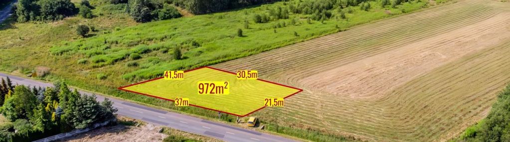 Działka budowlana pnb kłobuck zakrzew 972m2