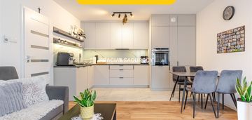 2 pokoje|46,15 m²|ogródek|garaż podziemny|2023r