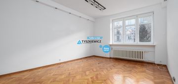 Przestronne mieszkanie w samym centrum miasta.