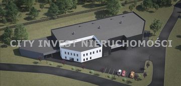 Działka inwestycyjna 4 500 m² z projektem hali