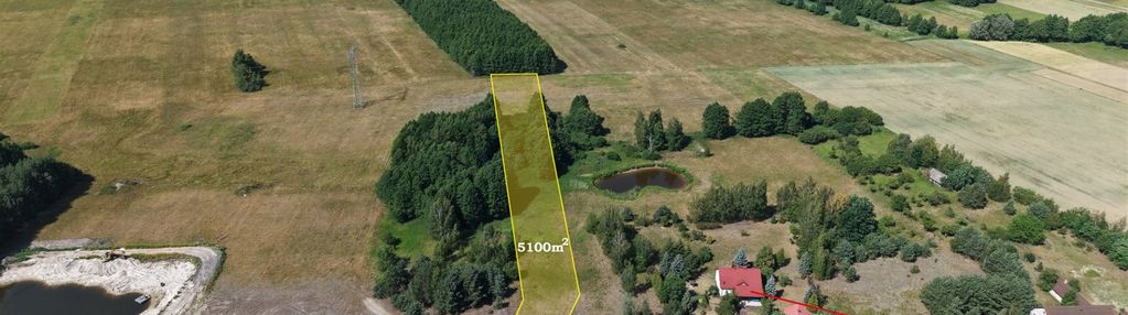 Działka 5100 m2, możliwość uzyskania wz