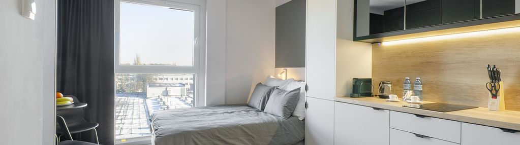 Nowoczesne studio 20 m² – Łódź Centrum, ul. Wigury
