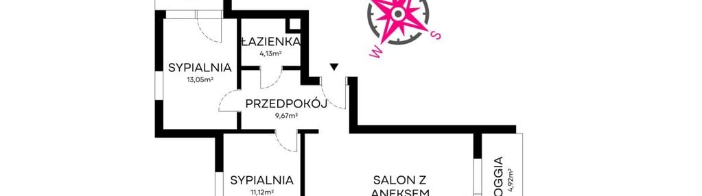 Świetna inwestycja 3 pokoje, dwa balkony