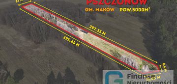Działka rolno-budowlana 5000 m² | pszczonów