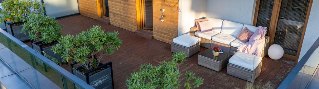 Gustownie urządzone 3-pokojowe z 44m2 tarasem! przy bagrach.