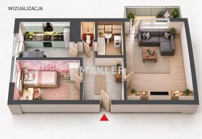 Fordon | 2 pokoje | i piętro | duży balkon