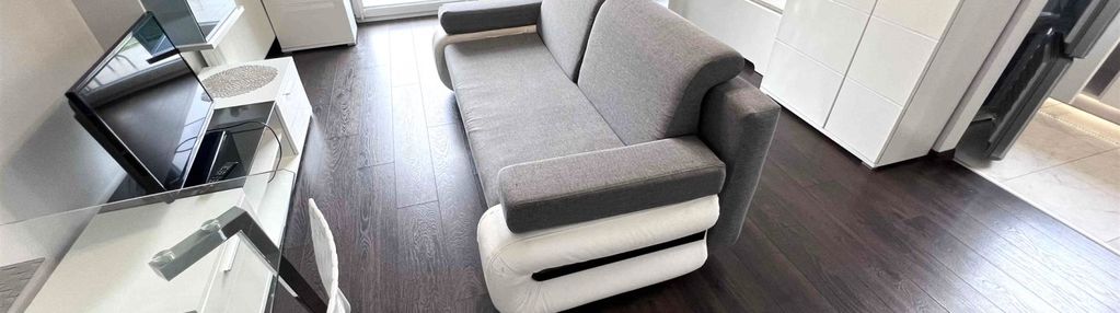 Apartament - salon z aneksem sypialnym, kuchnia