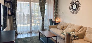 106 m² mieszkanie z tarasem 40 m² i podwójnym garażem – prądnik biały