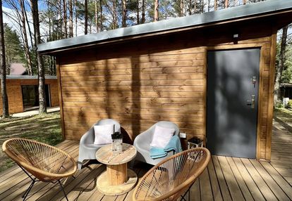 Jezioro garczyn działka z 4 domkami po 20,45m2