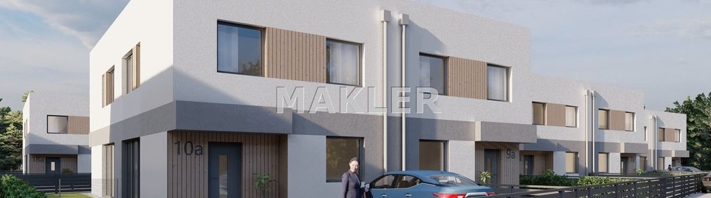 Dom naa nowym osiedlu w brzozie