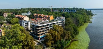 Mieszkanie nad jeziorem zegrzyńskim, taras, 53m2