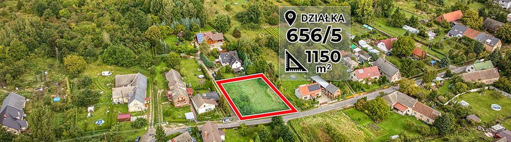 Działka budowlana 1150 m² - blisko zielonej góry