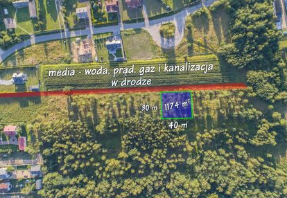 Działka pod budowe domu 1174 m2
