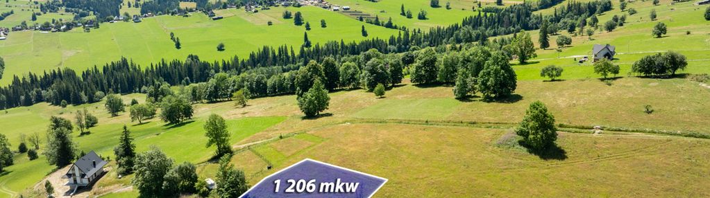Sierockie - działka z widokiem na tatry | 1206m2