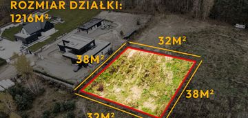 Działka mieszkaniowo-usługowa 1216 m² – chrusty