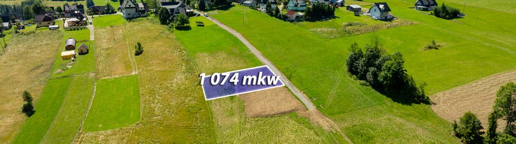 Działka budowlana leszczyny 1074m2