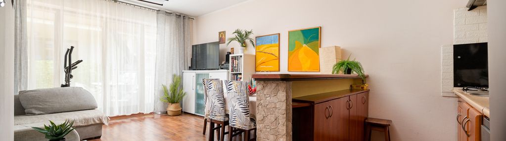 Wysoki parter, 43 m², 2 pok., taras 27 m² i garaż