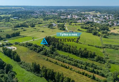 Duża działka na przedmieściach miastka.