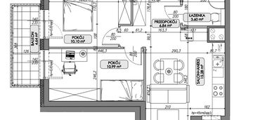 3 pokoje na 46m2 ! ogrzewanie podłogowe standard +