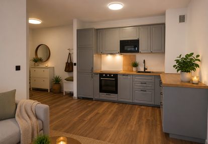 Nowoczesne 2 pokoje na parterze, 37 m², ogródek!