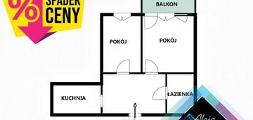 2 pokojowe mieszkanie na 2 piętrze.północ b