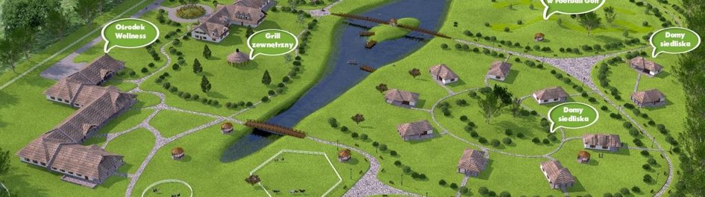 Działka z projektem osady spa