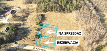 Działka przy drodze asfaltowej