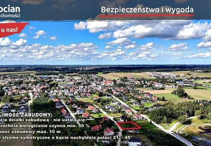 Uzbrojona, płaska działka z miejscowym planem!