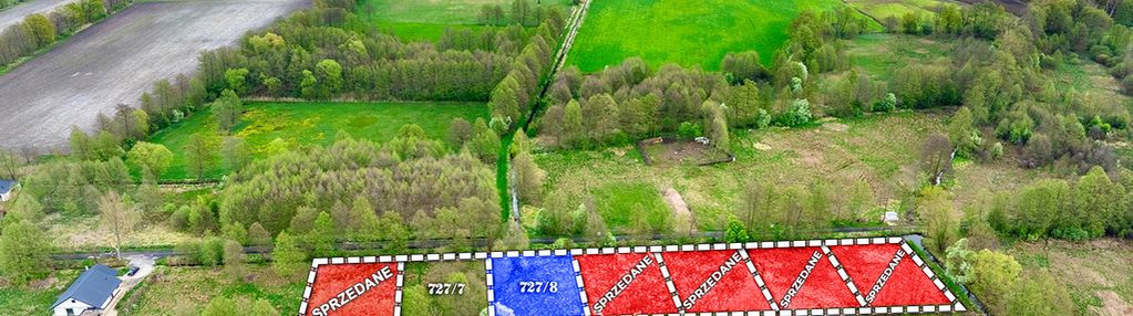 Na sprzedaż działka o pow. 1.090 m², nr 727/8