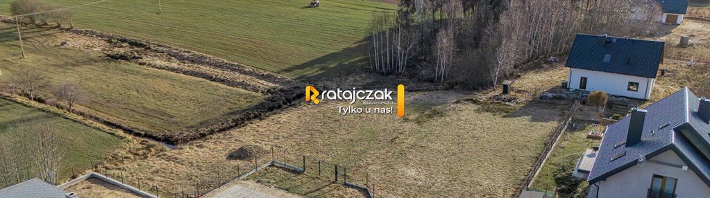 Działka 1871 m² z wz | łebno | media na działce