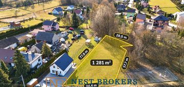 Radziszów | działka inwestycyjna mu 1267 m² | 55%