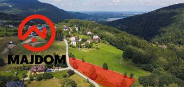 Malownicza działka pod górą żar
