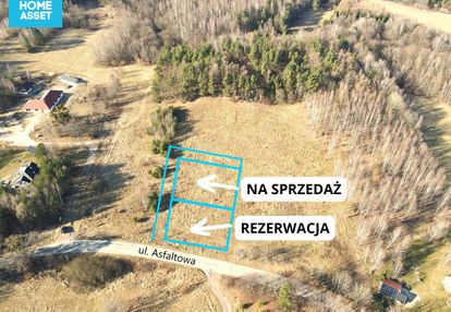 Działka przy drodze asfaltowej