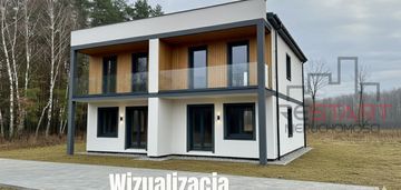 Bliźniak na dużej działce!