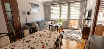 Umeblowane, wyposażone mieszkanie na mokrym